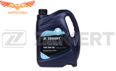Моторное масло синтетическое универсальное SAE 5W-30, ACEA A3/B4, API SL/CF Zekkert Ultra 4 л